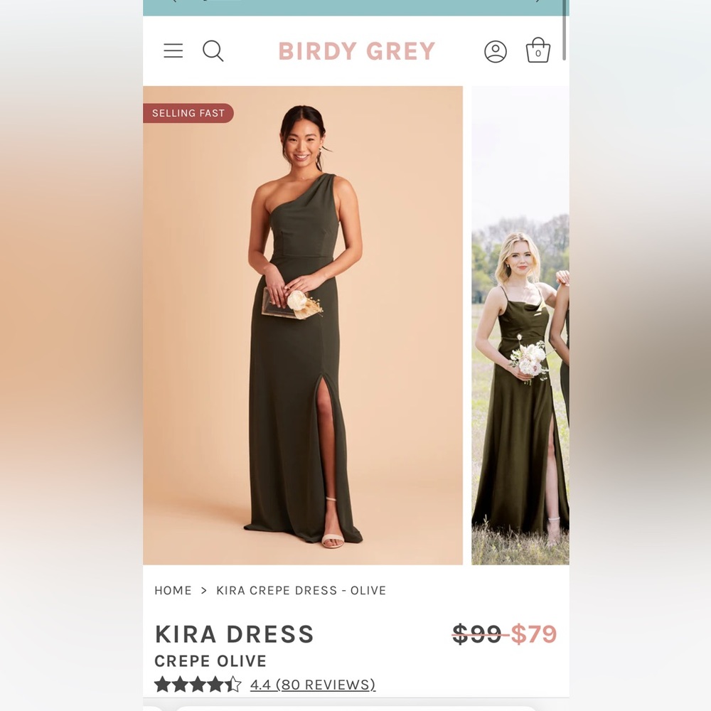 Birdy Grey Kira dress crepe olive